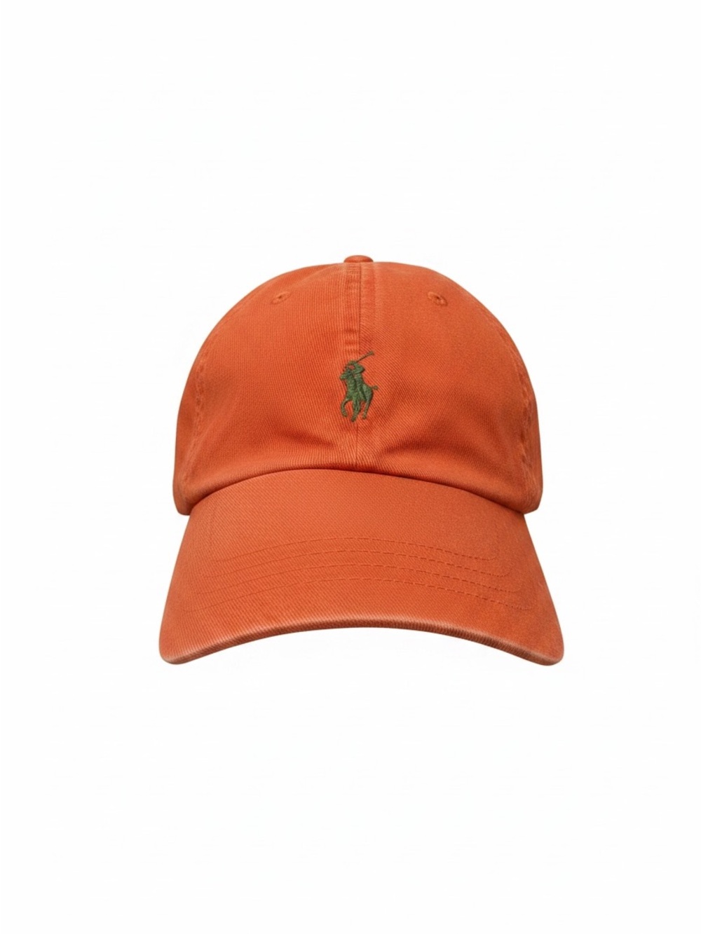 Polo Ralph Lauren Orange Cotton Chino Pony Logo Adjustable Baseball Cap